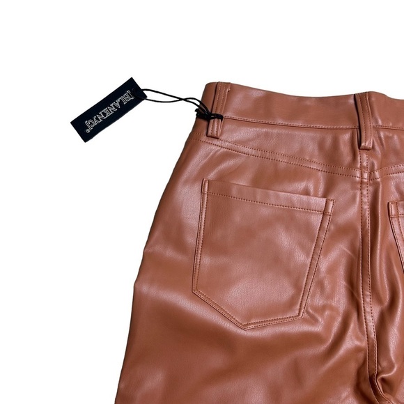 Blank NYC The Baxter Ribcage Straight Leg Faux Leather Pant Trouser Size 28 - Picture 6 of 12